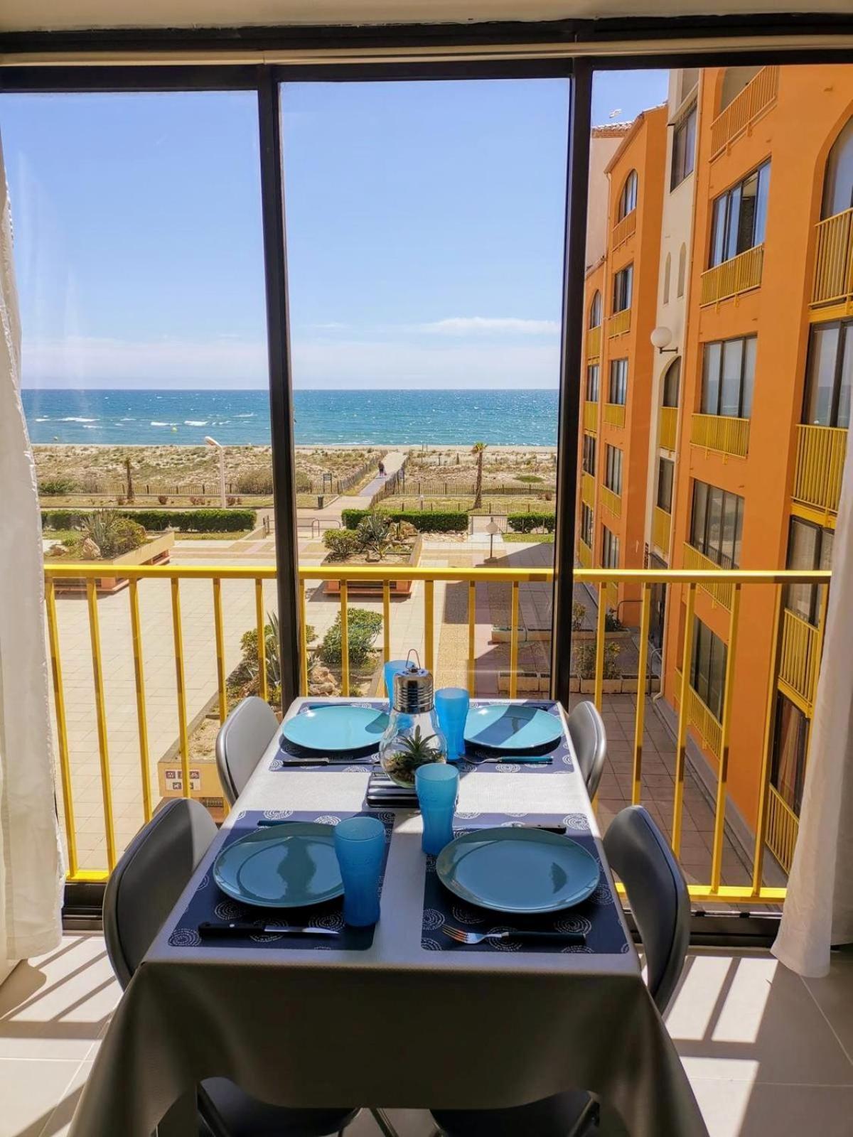 Appartement Vue Mer,Acces Direct Plage,Fibre,Clim,Parking Public Gratuit Le Barcarès Εξωτερικό φωτογραφία