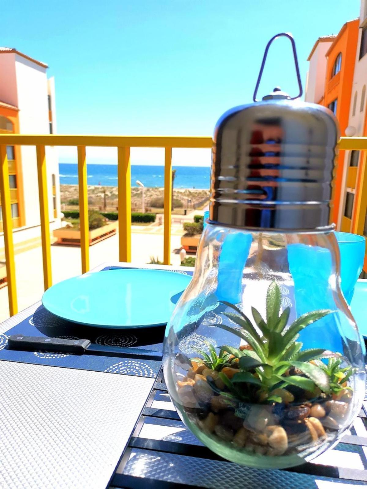 Appartement Vue Mer,Acces Direct Plage,Fibre,Clim,Parking Public Gratuit Le Barcarès Εξωτερικό φωτογραφία