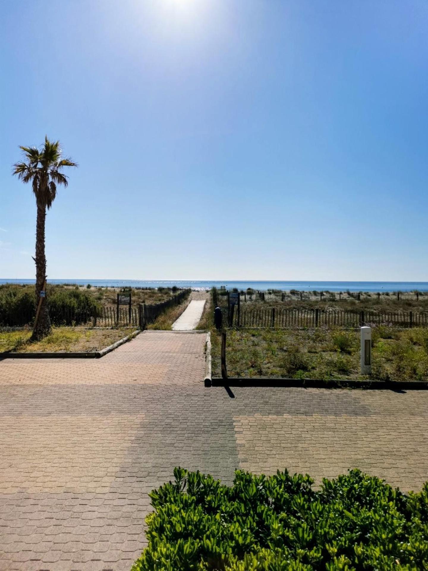Appartement Vue Mer,Acces Direct Plage,Fibre,Clim,Parking Public Gratuit Le Barcarès Εξωτερικό φωτογραφία